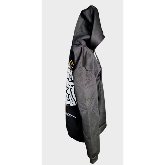 "Make Money Not Friend" Graphic‎ Black Hoodie - Picture 3 of 6